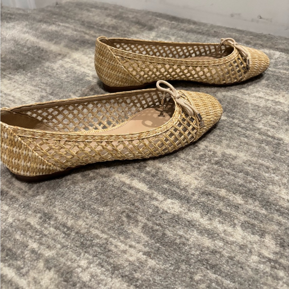 Sam Edelman Beige Woven Ballet Flat - Picture 4 of 5
